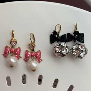Betsey Johnson Bow Earrings